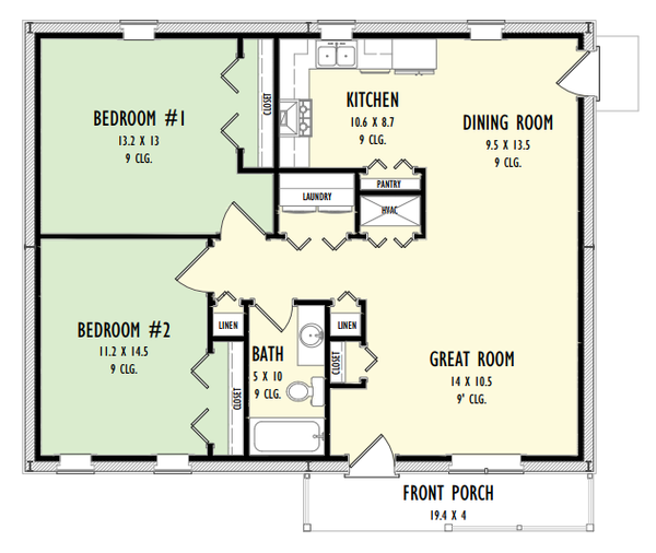 Barndominium Floor Plan - Main Floor Plan #1092-22