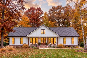 Home Plan - Exterior - Front Elevation for Barndominium House Plan #430-451 - 3 bed, 2 bath