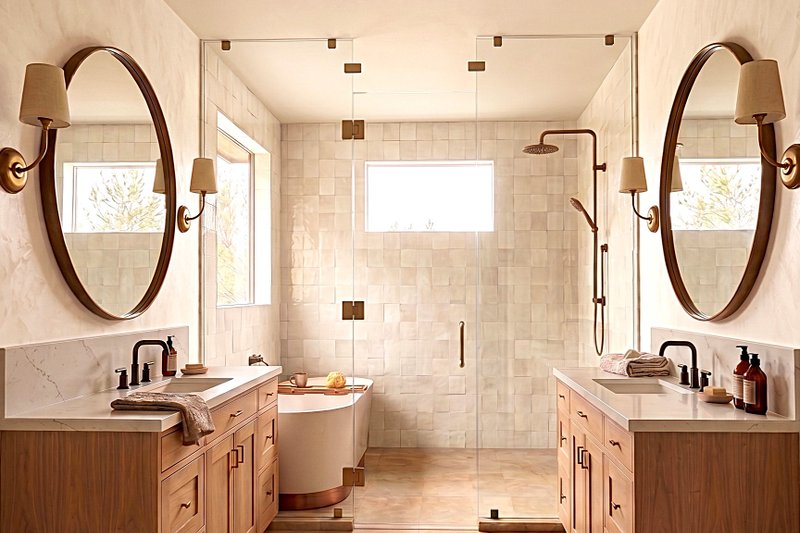 Architectural House Design - Interior - Master Bathroom for Farmhouse House Plan #1089-73 - 3 bed, 2.5 bath