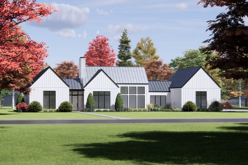 Architectural House Design - Exterior - Front Elevation 3 for Modern House Plan #1096-95 - 3 bed, 2 bath