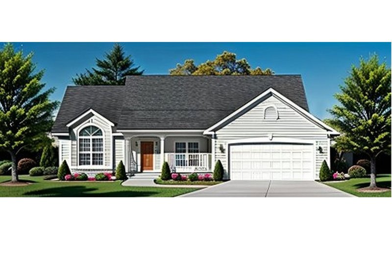 Architectural House Design - Traditional Exterior - Front Elevation Plan #58-133