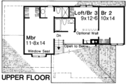 Modern Style House Plan - 3 Beds 2.5 Baths 1351 Sq/Ft Plan #320-126 