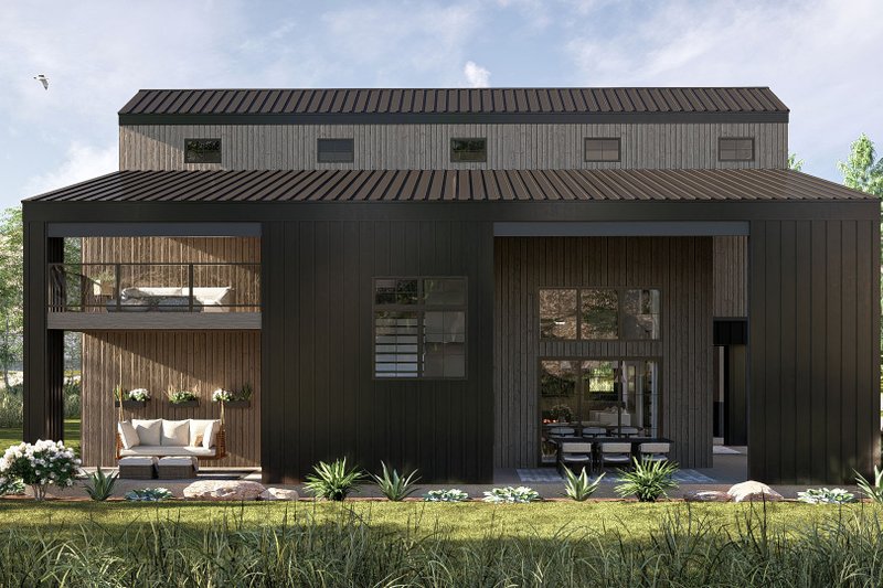 Architectural House Design - Exterior - Other Elevation for Barndominium House Plan #455-380 - 3 bed, 3.5 bath