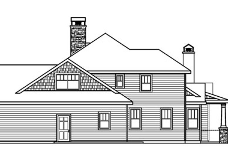 Home Plan - Exterior - Other Elevation 1 for Craftsman House Plan #124-778 - 3 bed, 3.5 bath