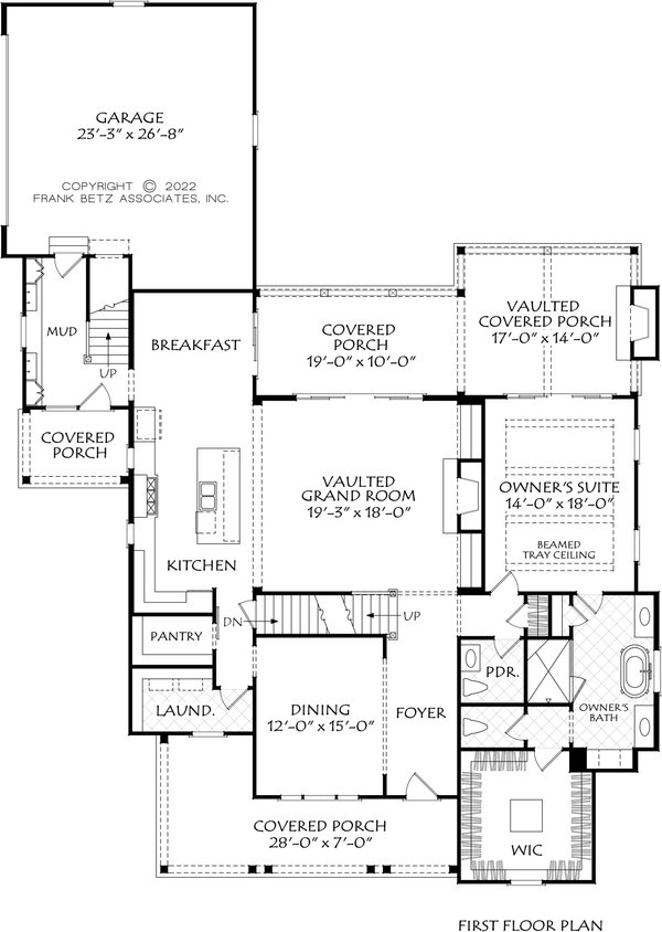 Dream House Plan - Traditional Floor Plan - Main Floor Plan #927-1034