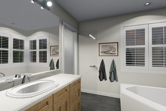 Interior - Master Bathroom for Traditional House Plan #1060-63 - 3 bed, 2.5 bath
