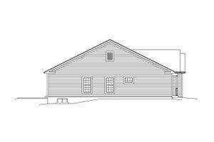 Exterior - Other Elevation for Ranch House Plan #57-646 - 2 bed, 2 bath