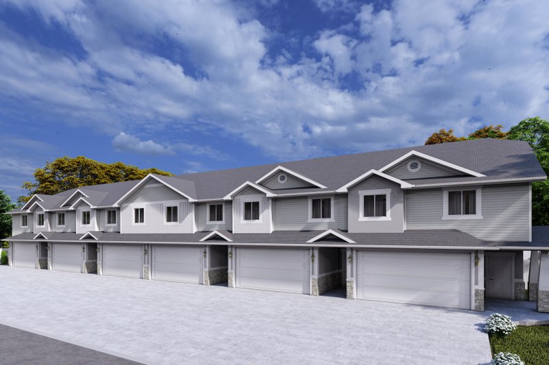 House Design - Exterior - Rear Elevation for Craftsman House Plan #1060-315 - 3 bed, 2.5 bath