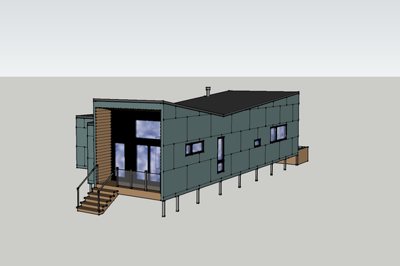 Exterior - Other Elevation for Modern House Plan #909-7 - 3 bed, 1 bath
