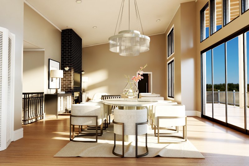 Architectural House Design - Interior - Dining Room for Modern House Plan #1064-323 - 3 bed, 2 bath