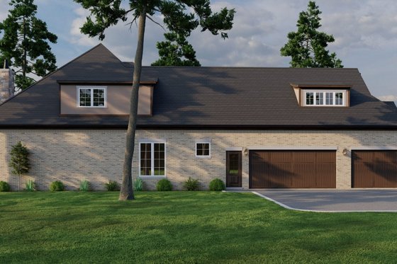 Exterior - Other Elevation for European House Plan #17-3416 - 4 bed, 4.5 bath