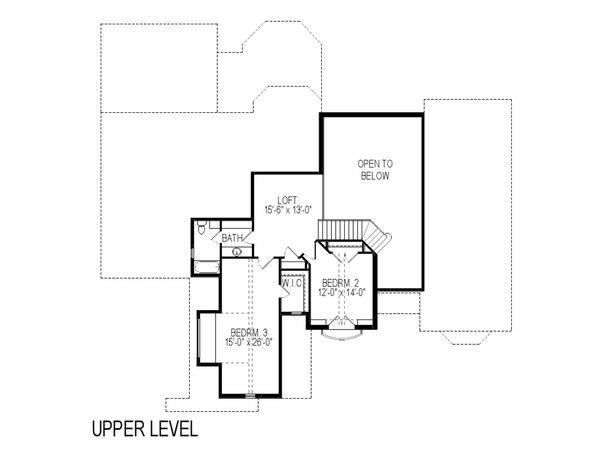 Architectural House Design - European Floor Plan - Upper Floor Plan #920-12