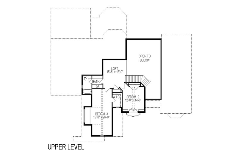 Dream House Plan - Floor Plan - Upper Floor for European House Plan #920-12 - 5 bed, 3.5 bath