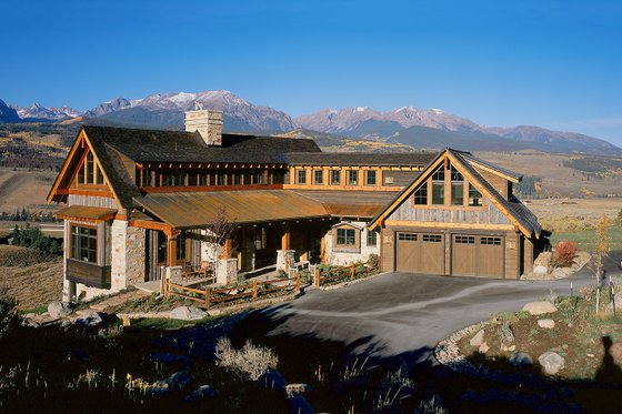 Exterior - Front Elevation for Craftsman House Plan #908-1 - 4 bed, 4.5 bath