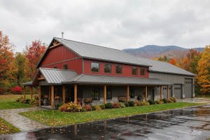 Barndominium Exterior - Front Elevation Plan #1084-15