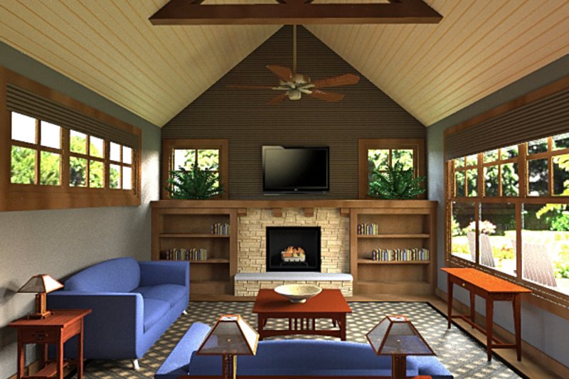Dream House Plan - Great room photo of Craftsman style home