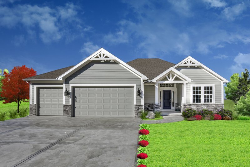 Home Plan - Traditional Exterior - Front Elevation Plan #405-328