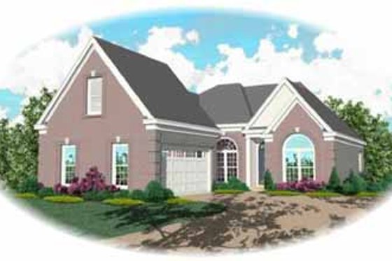 Exterior - Front Elevation for Traditional House Plan #81-257 - 3 bed, 2 bath