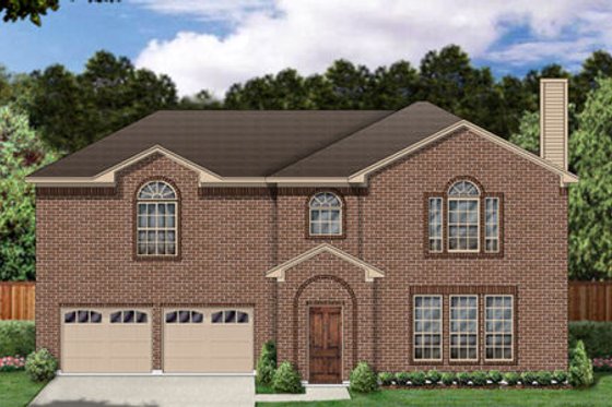 Exterior - Front Elevation for Traditional House Plan #84-346 - 3 bed, 2.5 bath