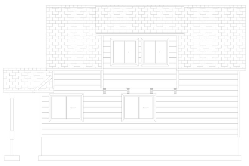 Dream House Plan - Exterior - Other Elevation for Craftsman House Plan #1060-286 - 3 bed, 2 bath