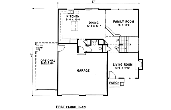 Traditional Floor Plan - Main Floor Plan #67-103