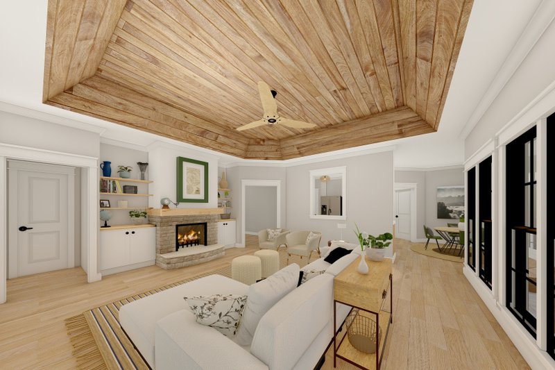 Home Plan - Interior - Family Room for Craftsman House Plan #1094-2 - 3 bed, 3.5 bath