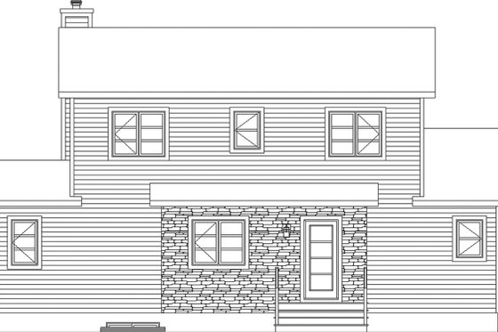 Exterior - Front Elevation for Cottage House Plan #23-2711 - 3 bed, 2 bath
