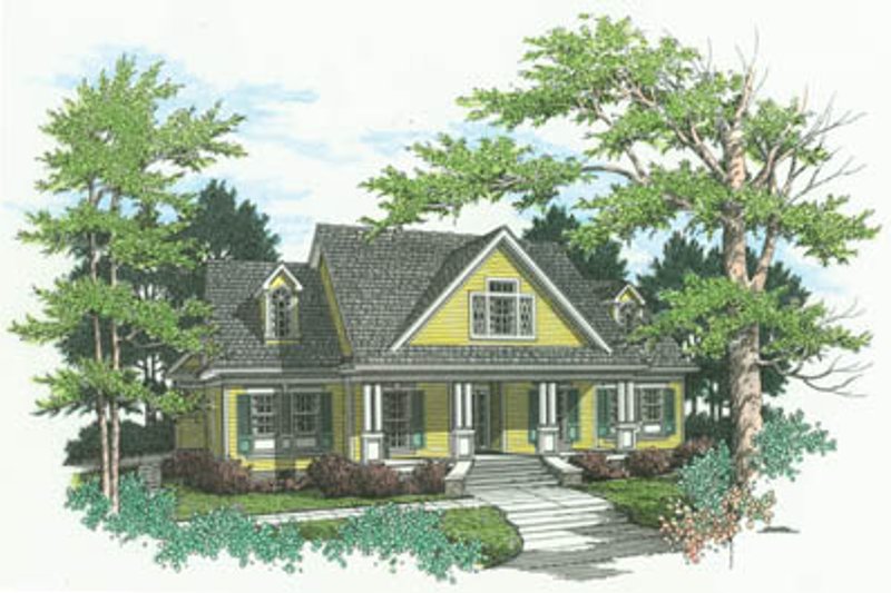 Home Plan - Country Exterior - Front Elevation Plan #45-146