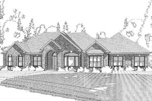 Traditional Exterior - Front Elevation Plan #63-393