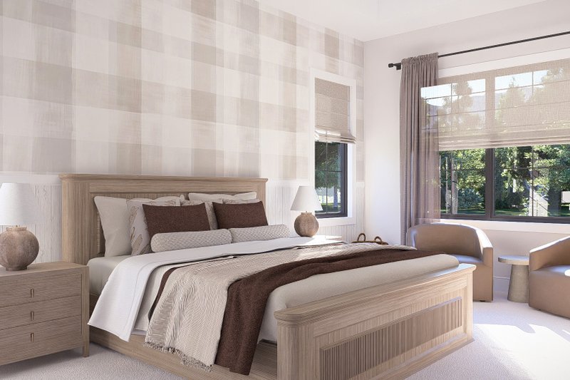 House Blueprint - Interior - Master Bedroom for Farmhouse House Plan #455-770 - 4 bed, 4.5 bath