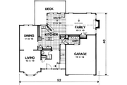 Traditional Style House Plan - 3 Beds 2.5 Baths 2234 Sq/Ft Plan #30-347 