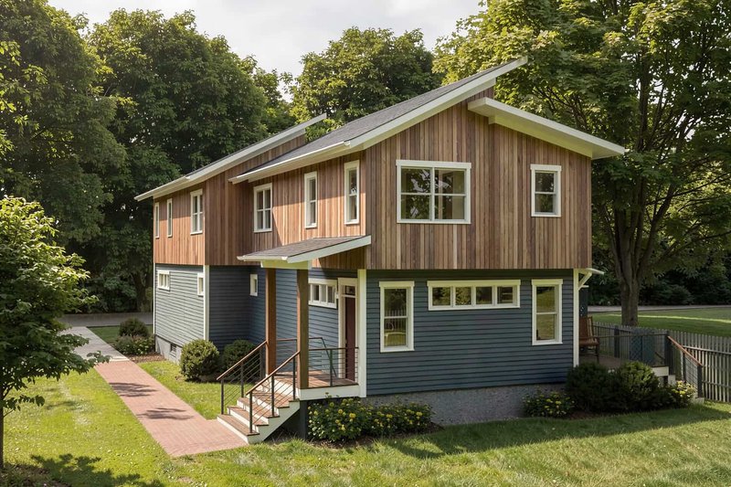 Dream House Plan - Exterior - Rear Elevation for Modern House Plan #79-368 - 3 bed, 2.5 bath