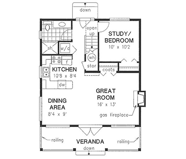 Architectural House Design - Country Floor Plan - Main Floor Plan #18-2001