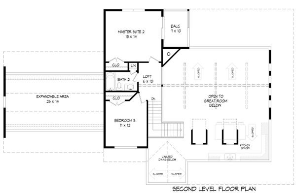 Architectural House Design - Country Floor Plan - Upper Floor Plan #932-145