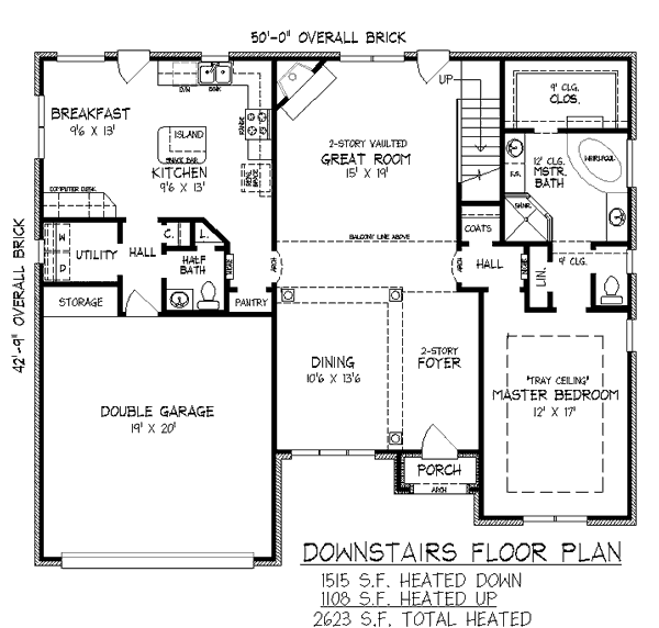 European Floor Plan - Main Floor Plan #424-4