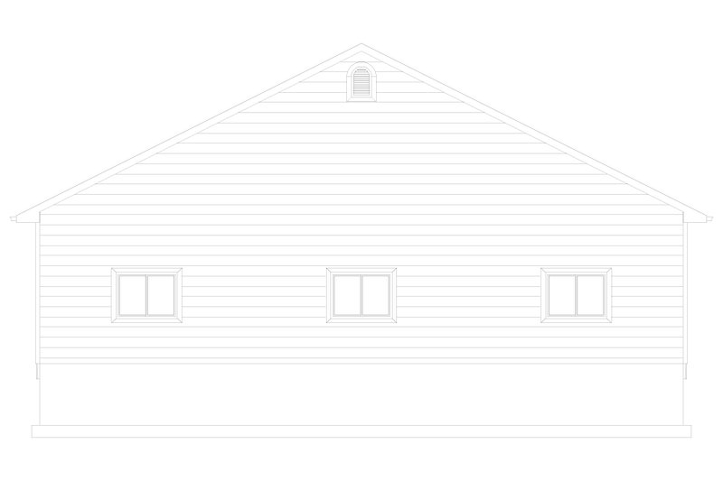 Home Plan - Exterior - Rear Elevation 1 for Farmhouse House Plan #1060-115, 0 bath