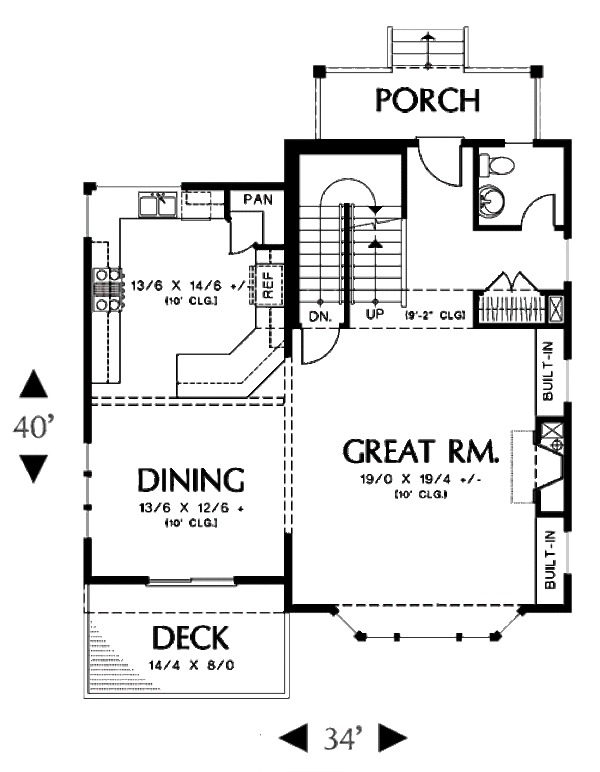 Dream House Plan - Traditional Floor Plan - Main Floor Plan #48-503
