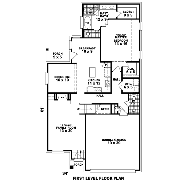 Traditional Floor Plan - Main Floor Plan #81-13642