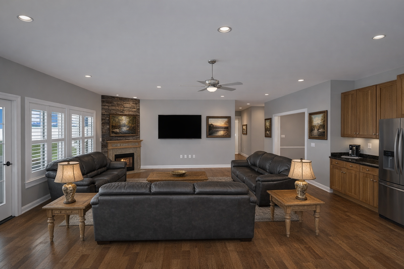 Home Plan - Interior - Family Room 1 for Traditional House Plan #1060-445 - 3 bed, 2 bath