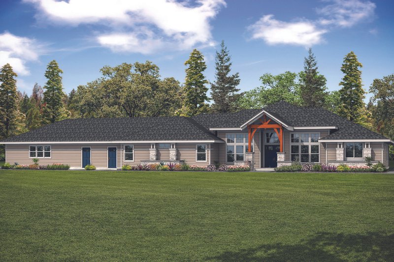 Home Plan - Contemporary Exterior - Front Elevation Plan #124-1127