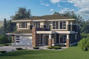 Prairie Style House Plan - 3 Beds 2 Baths 1873 Sq/Ft Plan #1100-33 