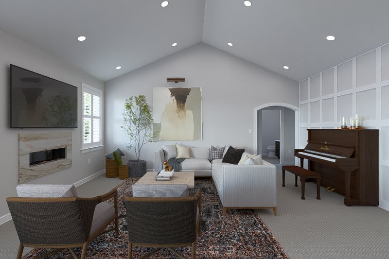 Home Plan - Interior - Family Room for Traditional House Plan #1060-219 - 3 bed, 2 bath