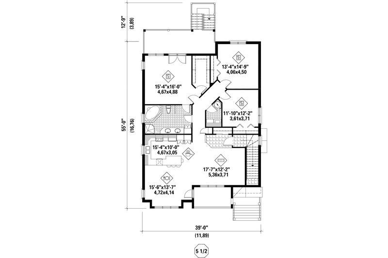 Home Plan - Floor Plan - Other Floor for Country House Plan #25-4612 - 9 bed, 3 bath