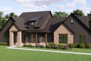 Exterior - Front Elevation 4 for Farmhouse House Plan #1119-6 - 4 bed, 3 bath