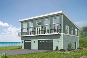 Modern Exterior - Front Elevation Plan #932-649