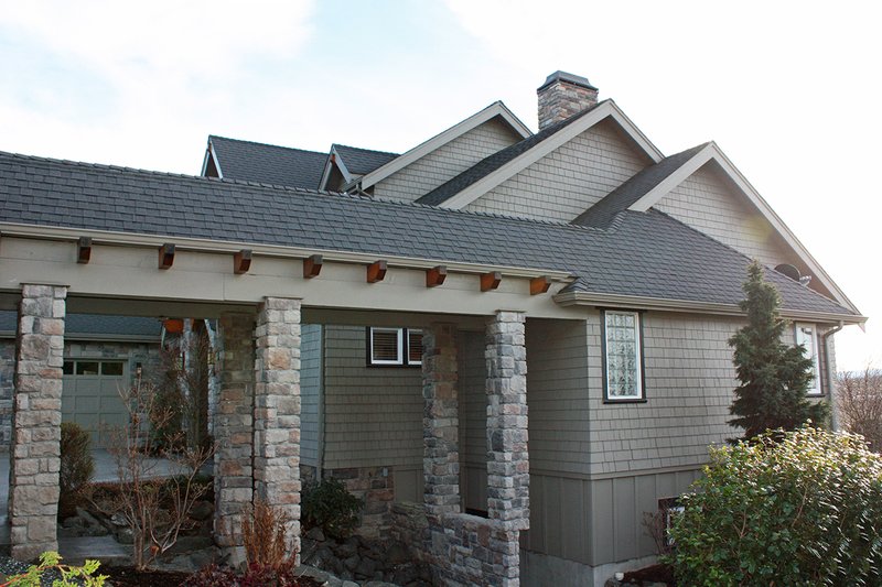 House Blueprint - Exterior - Covered Porch for European House Plan #1070-6 - 5 bed, 4 bath