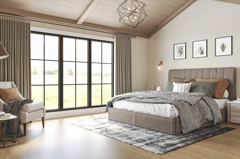 Home Plan - Interior - Master Bedroom for Craftsman House Plan #54-711 - 3 bed, 2 bath