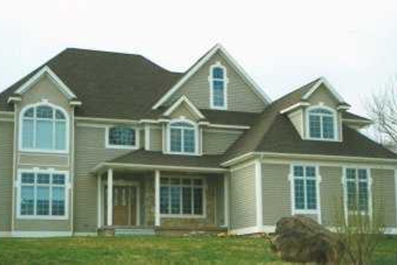 Exterior - Front Elevation 2 for Traditional House Plan #75-149 - 3 bed, 2.5 bath