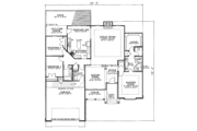 European Style House Plan - 3 Beds 2 Baths 1950 Sq/Ft Plan #17-1025 