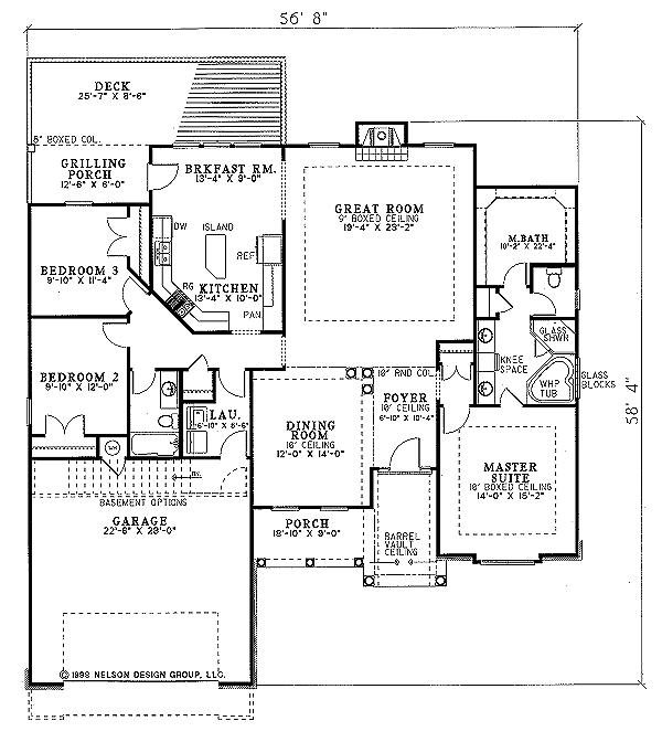 Dream House Plan - European Floor Plan - Main Floor Plan #17-1025